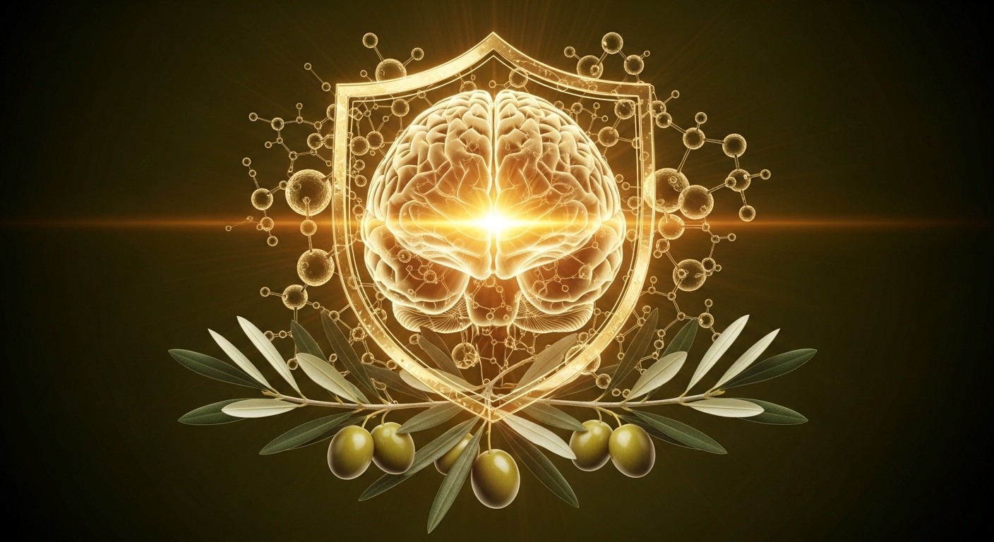 油橄欖醛的抗炎密碼：為什麼喉嚨那一道嗆，正是您大腦每天最需要的天然防護？